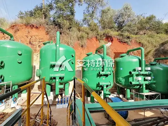 贵州180m³/h河水净化项目投入使用多介质过滤器