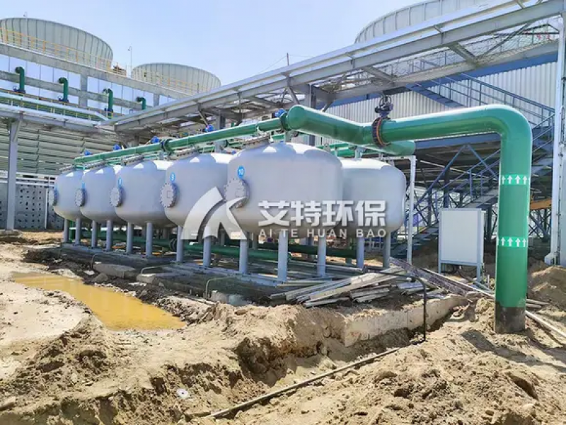 安阳某钢铁厂二冷水循环水池旁滤浅层砂过滤器